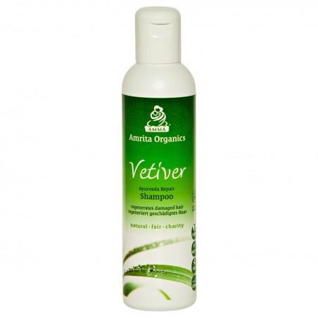 Atstatomasis šampūnas Vetiver, Amrita Organics, 200ml