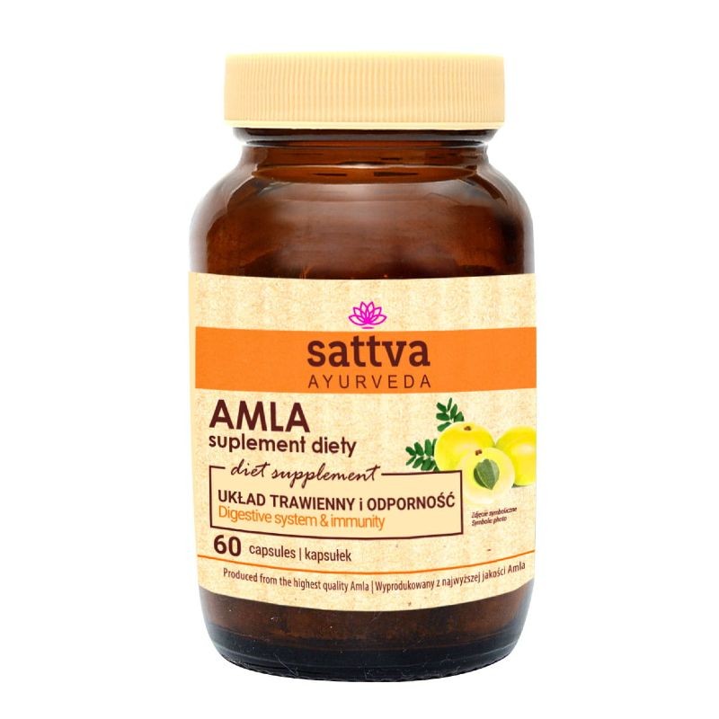 Maisto papildas Amla, Sattva Ayurveda, 60 kapsulių