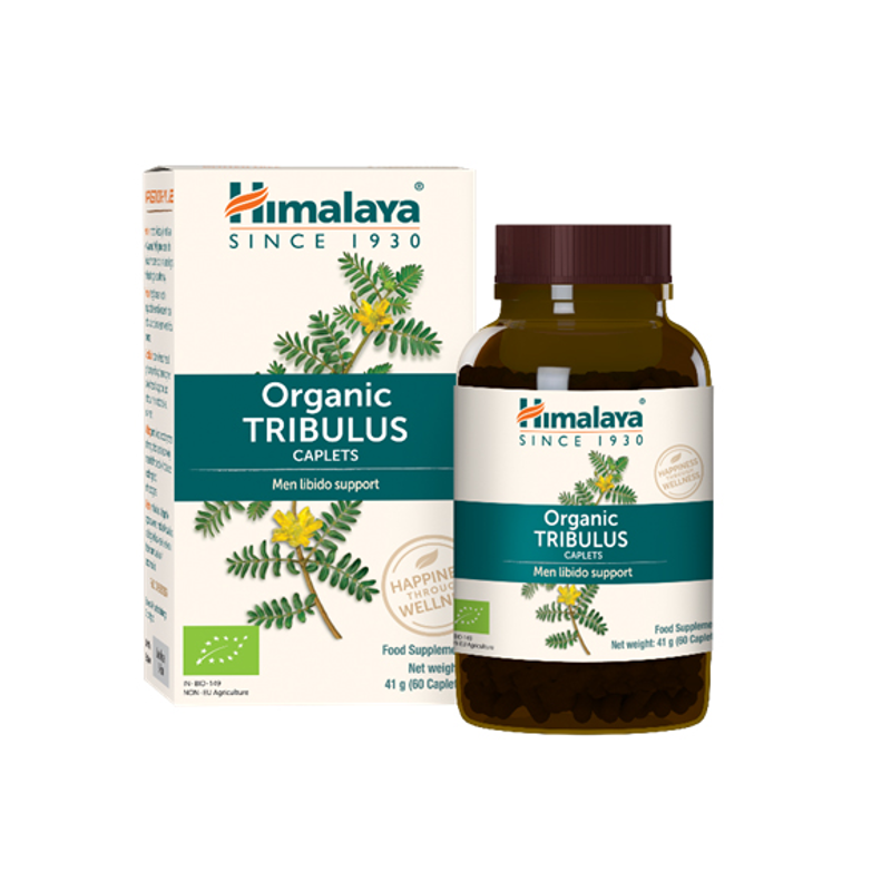 Maisto papildas vyrams Tribulus Organic, Himalaya, 60 tablečių