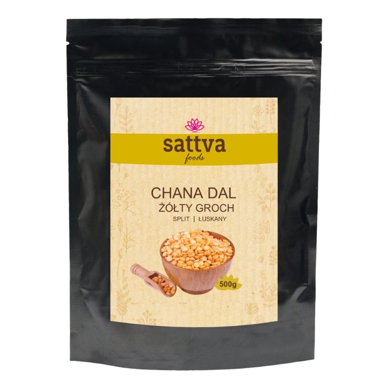 Chana Dal split chickpeas, Sattva Foods, 500g