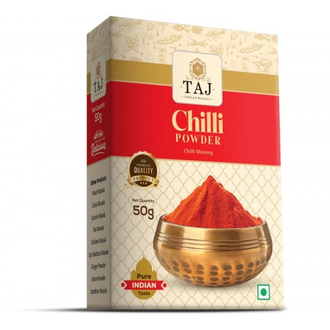 Malti čili pipirai Chilli Powder, TAJ, 50g