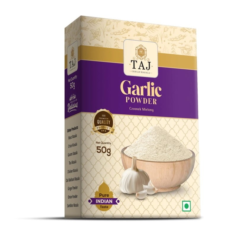 Džiovintų česnakų milteliai Garlic Powder, TAJ, 50g