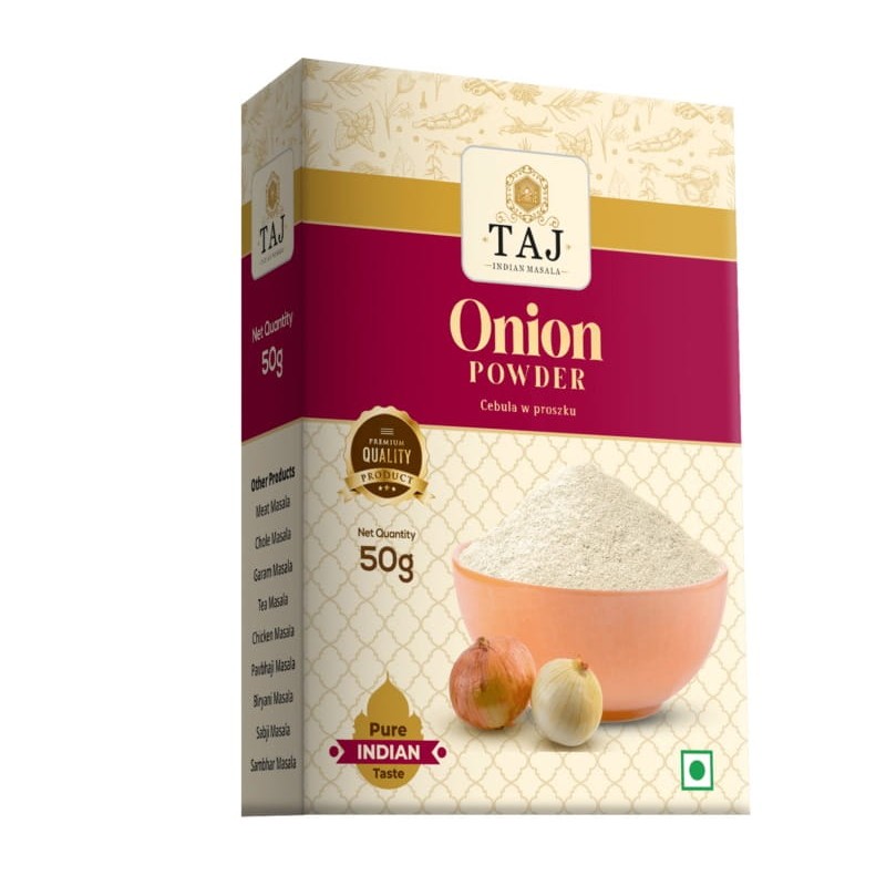 Džiovintų svogūnų milteliai Onion Powder, TAJ, 50g