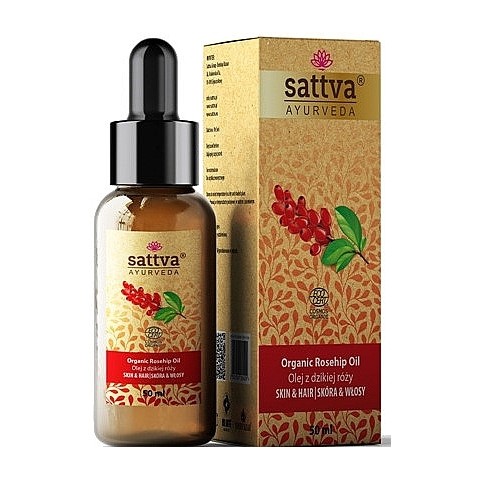 Rožių žiedlapių aliejus Rosehip, Sattva Ayurveda, 50ml