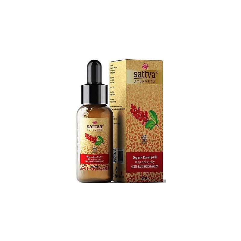 Rožių žiedlapių aliejus Rosehip, Sattva Ayurveda, 50ml