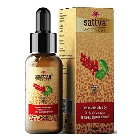 Rožių žiedlapių aliejus Rosehip, Sattva Ayurveda, 50ml