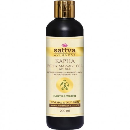 Masažo aliejus riebiai odai Kapha, Sattva Ayurveda, 200ml