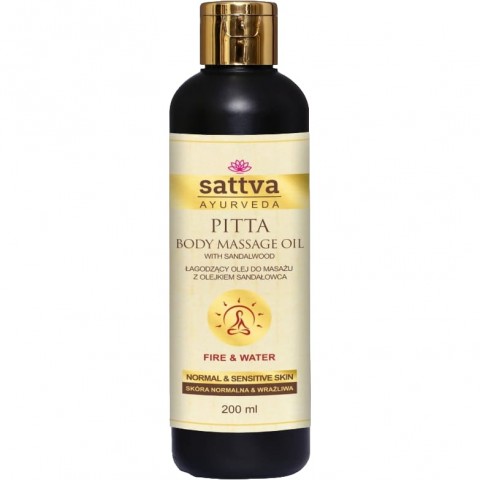 Massage oil for sensitive and problematic skin Pitta, Sattva Ayurveda, 200ml