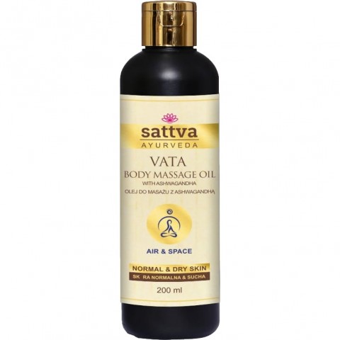 Masažo aliejus sausai ir brandžiai odai Vata, Sattva Ayurveda, 200ml