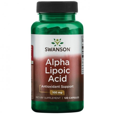 Alfa lipoinė rūgštis, Swanson, 100mg, 120 kapsulių
