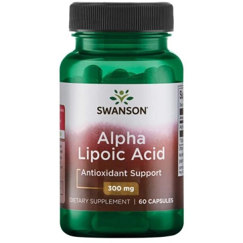 Alfa lipoinė rūgštis, Swanson, 300mg, 60 kapsulių