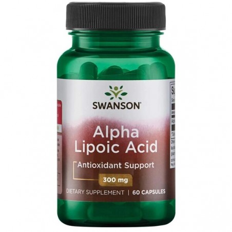 Alfa lipoinė rūgštis, Swanson, 300mg, 60 kapsulių