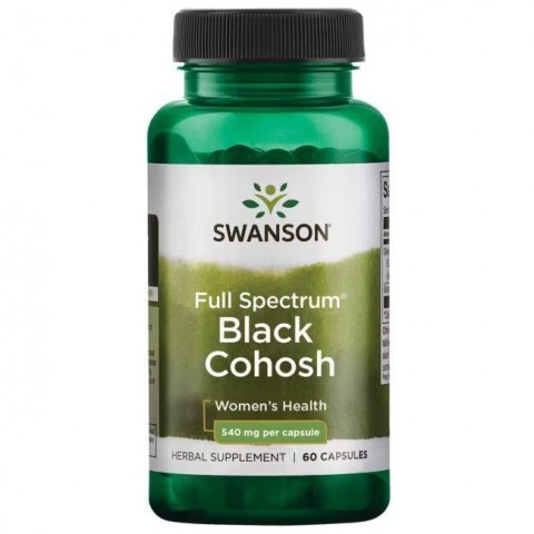 Pilno spektro Black Cohosh, Swanson, 540mg, 60 kapsulių