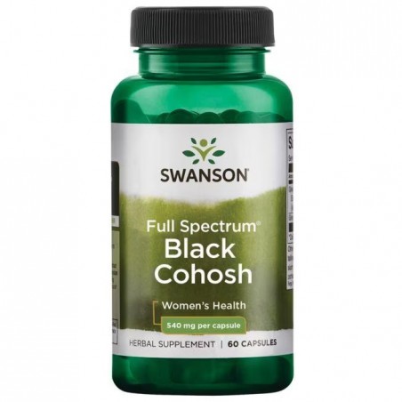Pilno spektro Black Cohosh, Swanson, 540mg, 60 kapsulių