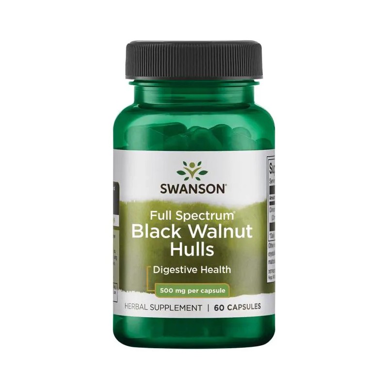 Black Walnut, Swanson, 500mg, 60 capsules Black Walnut, Swanson, 500mg, 60 capsules