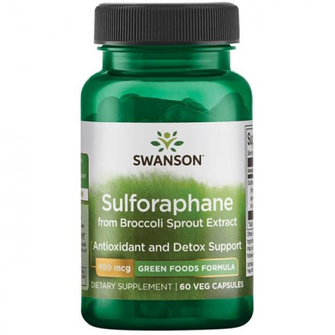 Экстракт брокколи с сульфорафаном, Swanson, 400 мкг, 60 капсул