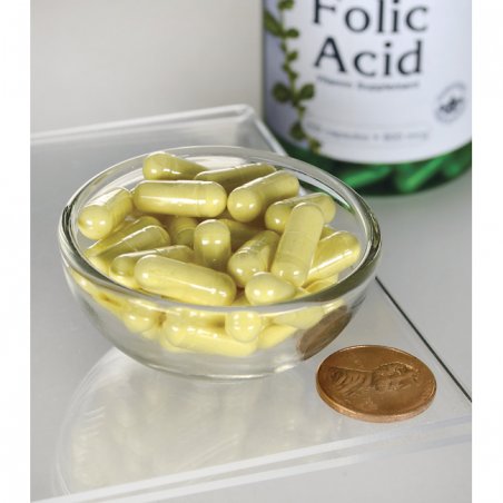 Folic acid, Swanson, 800mcg, 250 capsules