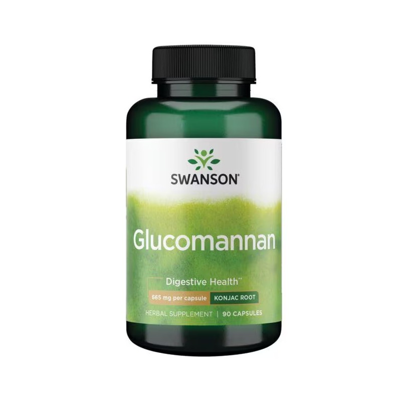 Gliukomanas, Swanson, 665mg, 90 kapsulių Gliukomanas, Swanson, 665mg, 90 kapsulių