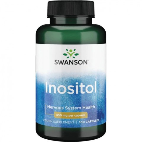 Inozitolis, Swanson, 650mg, 100 kapsulių