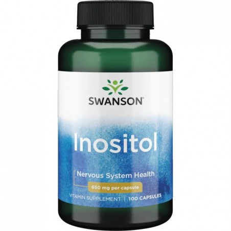 Inozitolis, Swanson, 650mg, 100 kapsulių