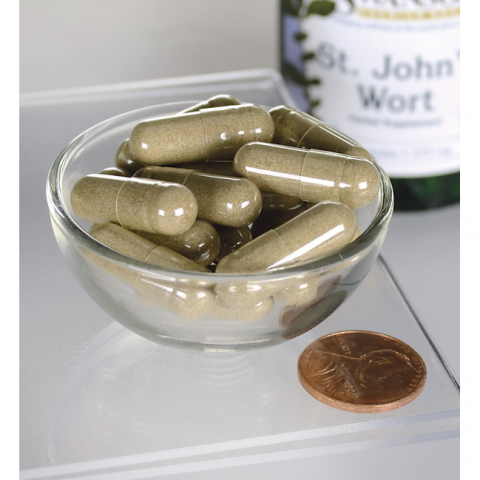 Jonažolė St.Johns Wort, Swanson, 375mg, 60 kapsulių