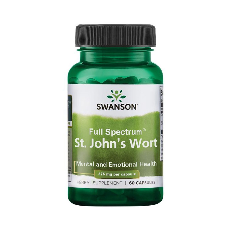 Зверобой, Swanson, 375 мг, 60 капсул Зверобой, Swanson, 375 мг, 60 капсул
