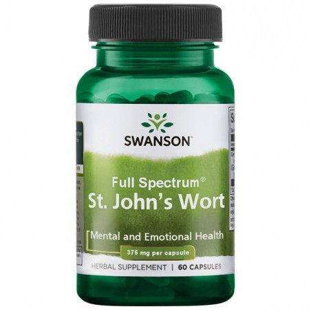 Jonažolė St.Johns Wort, Swanson, 375mg, 60 kapsulių
