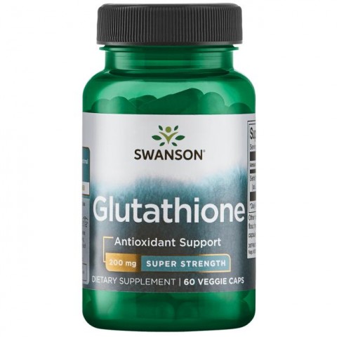 L-Glutationas redukuotas, Swanson, 200mg, 60 kapsulių