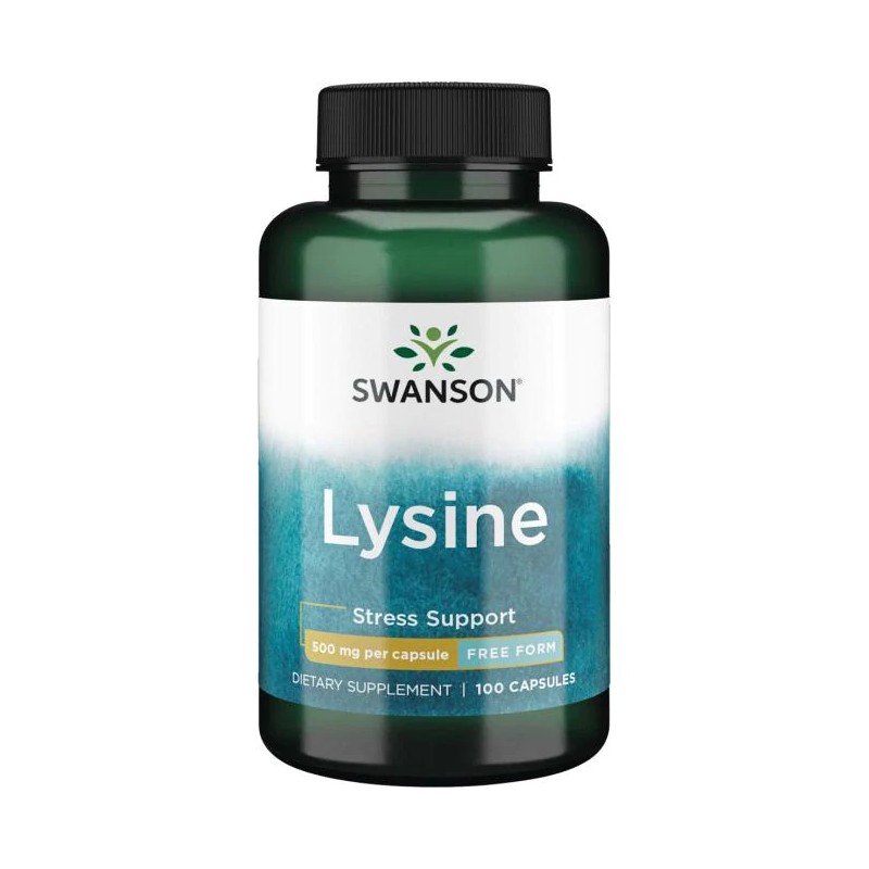L-Lizinas, Swanson, 500mg, 100 kapsulių L-Lizinas, Swanson, 500mg, 100 kapsulių