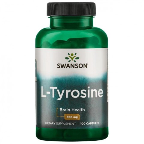 L-Tirozinas, Swanson, 500mg, 100 kapsulių
