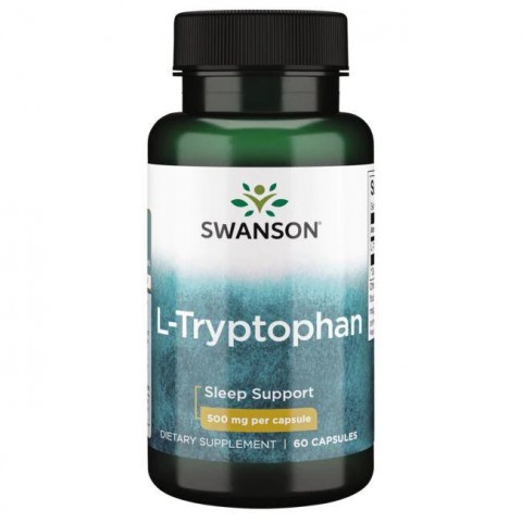 L-Triptofanas, Swanson, 500mg, 60 kapsulių