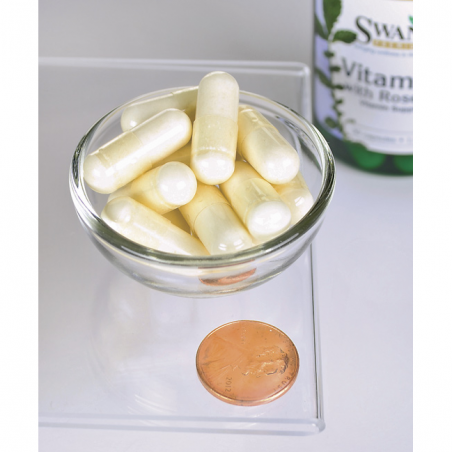 Vitaminas C su erškėčių ekstraktu, Swanson, 1000mg, 30 kapsulių