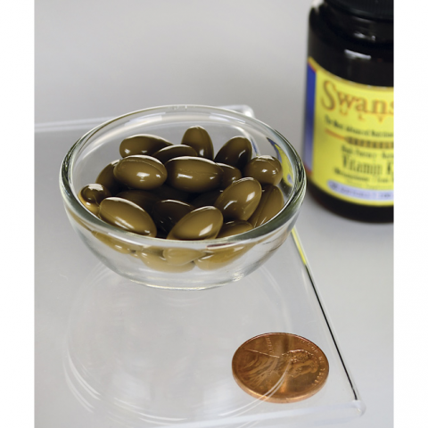 Natural Vitamin K2, Swanson, 100mcg, 30 capsules