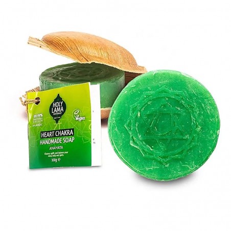 Heart Chakra Soap in Palm Leaf Anahata, Holy Lama, 100g