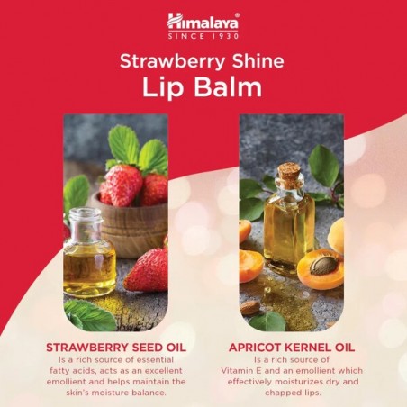 Strawberry Gloss Lip Balm, Himalaya, 4.5g