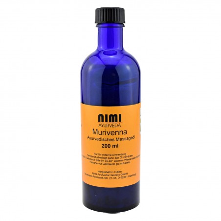 Kūno masažo aliejus Murivenna, Nimi Ayurveda, 200 ml