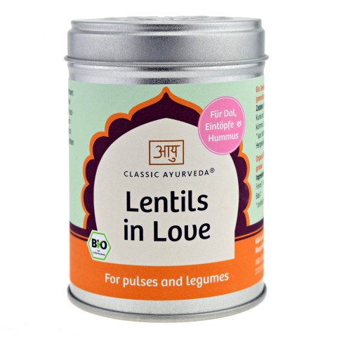 Prieskonių mišinys ankštiniams Lentils Love, Classic Ayurveda, 80 g