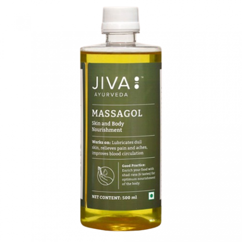 Ajurvedinis kūno masažo aliejus, Jiva Ayurveda, 500ml