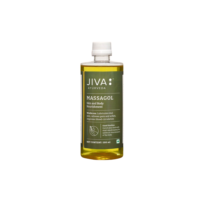 Ajurvedinis kūno masažo aliejus, Jiva Ayurveda, 500ml