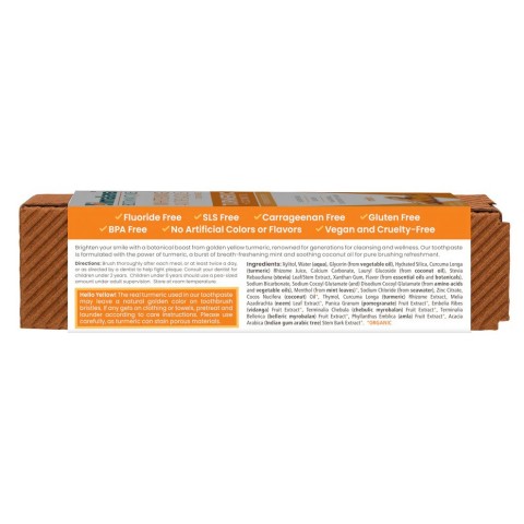 Anti-plaque whitening toothpaste with turmeric and coconut oil Botanique, Himalaya, 113g