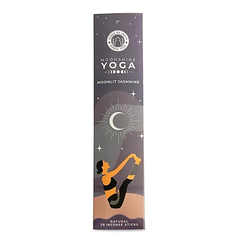 Smilkalų lazdelės Mėnulio Apšviesti Jazminai, Moonshine Yoga, 20 vnt. Smilkalų lazdelės Mėnulio Apšviesti Jazminai, Moonshine Yoga, 20 vnt.