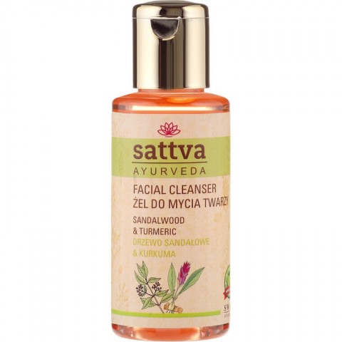 Veido prausiklis su santalu ir ciberžole Sandalwood, Sattva Ayurveda, 100ml