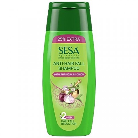 Plaukų šampūnas slenkantiems plaukams Bhrigraj & Onion, Sesa, 200ml