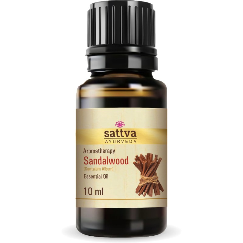 Baltojo santalo eterinis aliejus Sandalwood, Sattva Ayurveda, 10ml