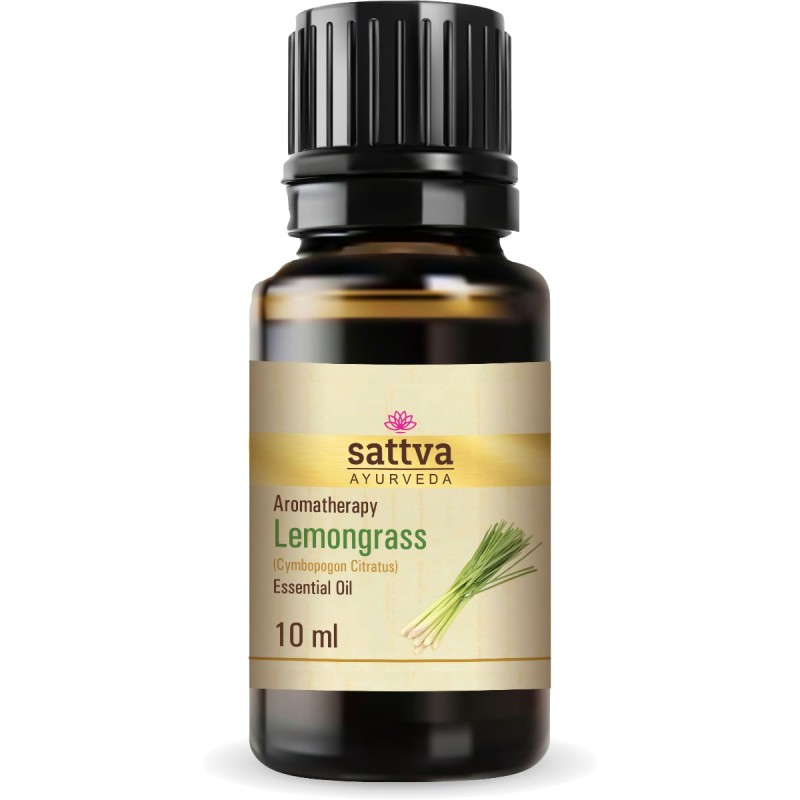 Citrinžolių eterinis aliejus Lemongrass, Sattva Ayurveda, 10ml