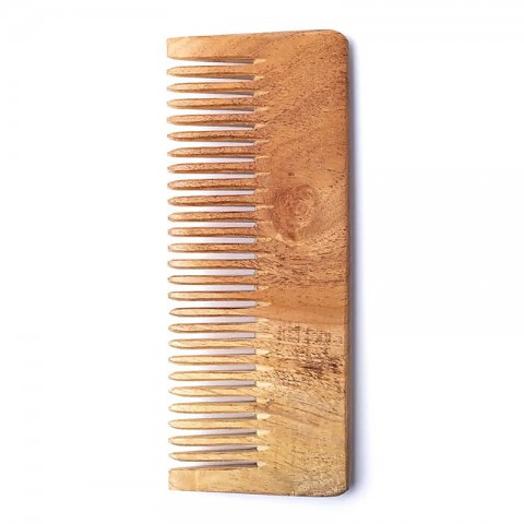 Natural wooden Neem comb 7 Chakras, 17cm