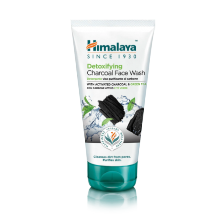 Detoxifying facial wash gel with activated charcoal and green tea, Himalaya, 150ml