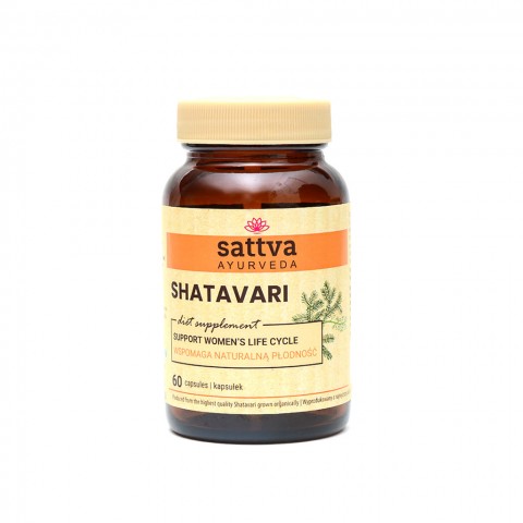 Пищевая добавка Шатавари, Sattva Ayurveda, 60 капсул