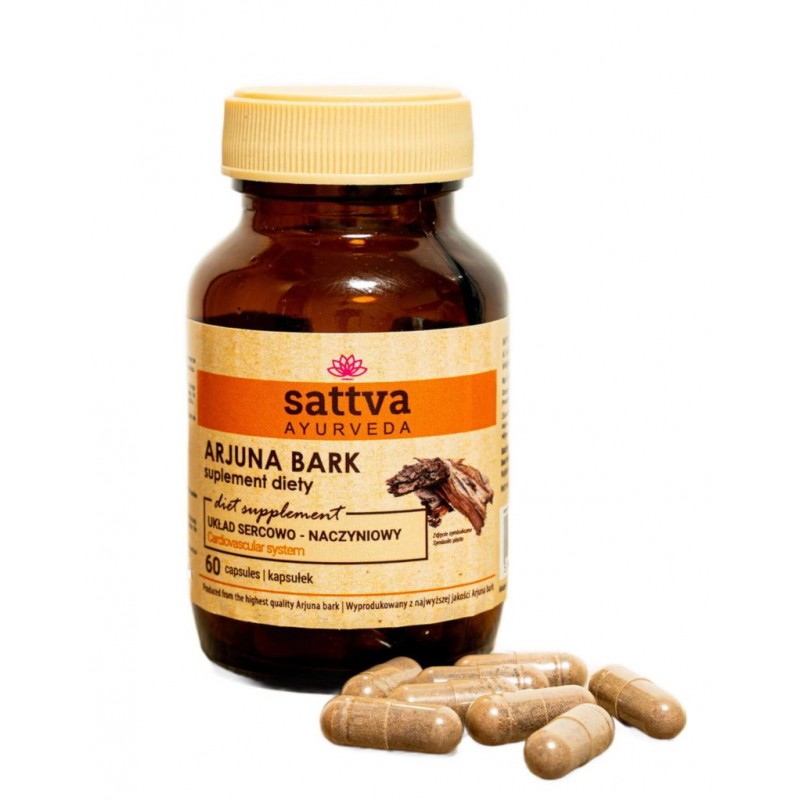 Пищевая добавка Арджуна, Sattva Ayurveda, 60 капсул Пищевая добавка Арджуна, Sattva Ayurveda, 60 капсул
