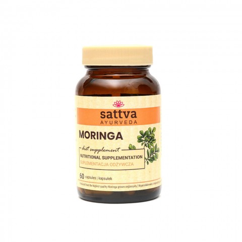 Maisto papildas Moringa, Sattva Ayurveda, 60 kapsulių